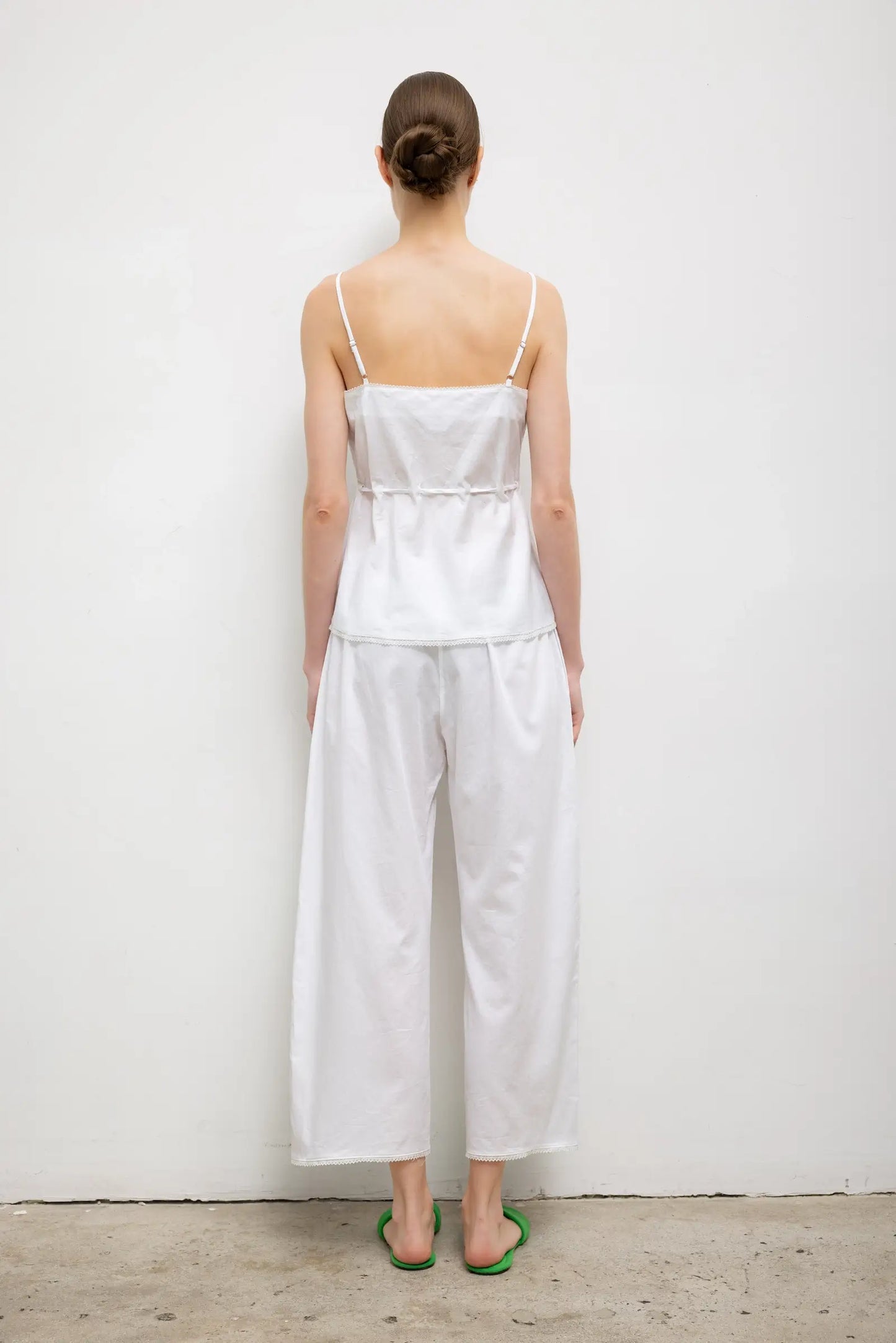Yoko Lace Tank Top in White