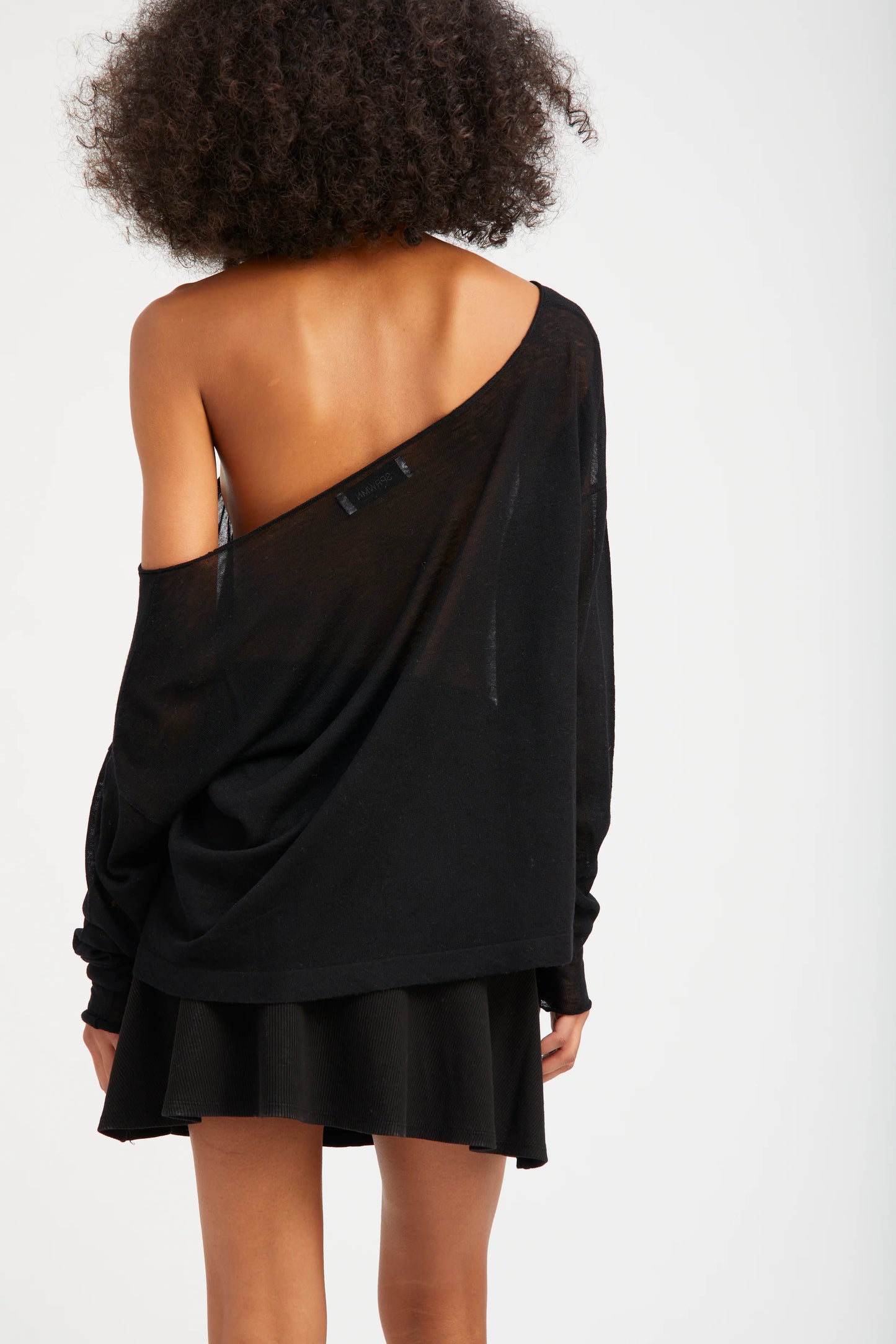 Off Shoulder Sweater in Black