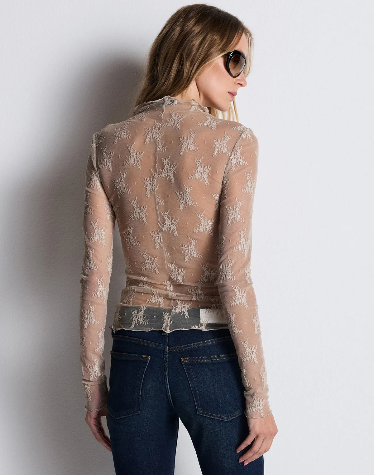 Rhythm Lace Long Sleeve in Smoke