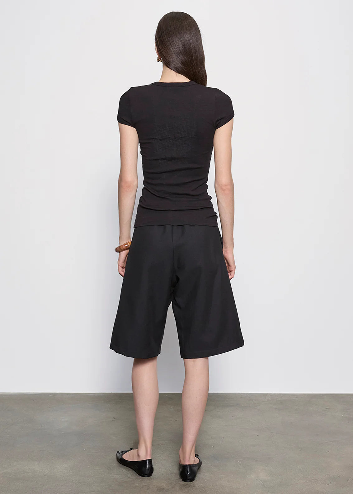 Twill Bermuda Short in Black
