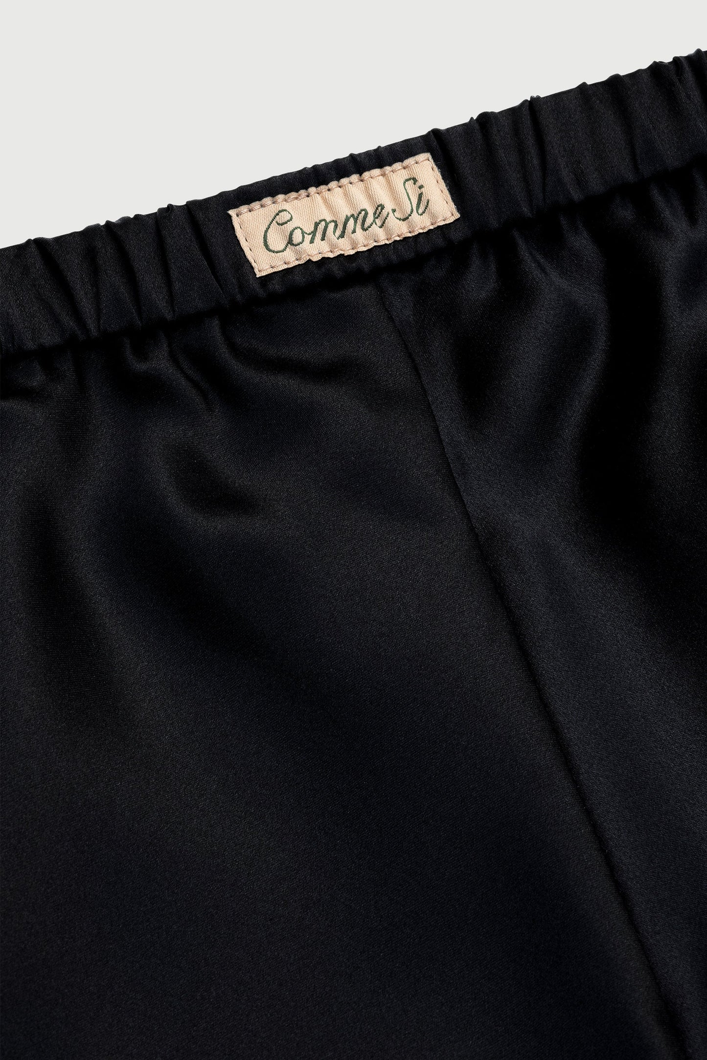 Silk Bias Pant in Black