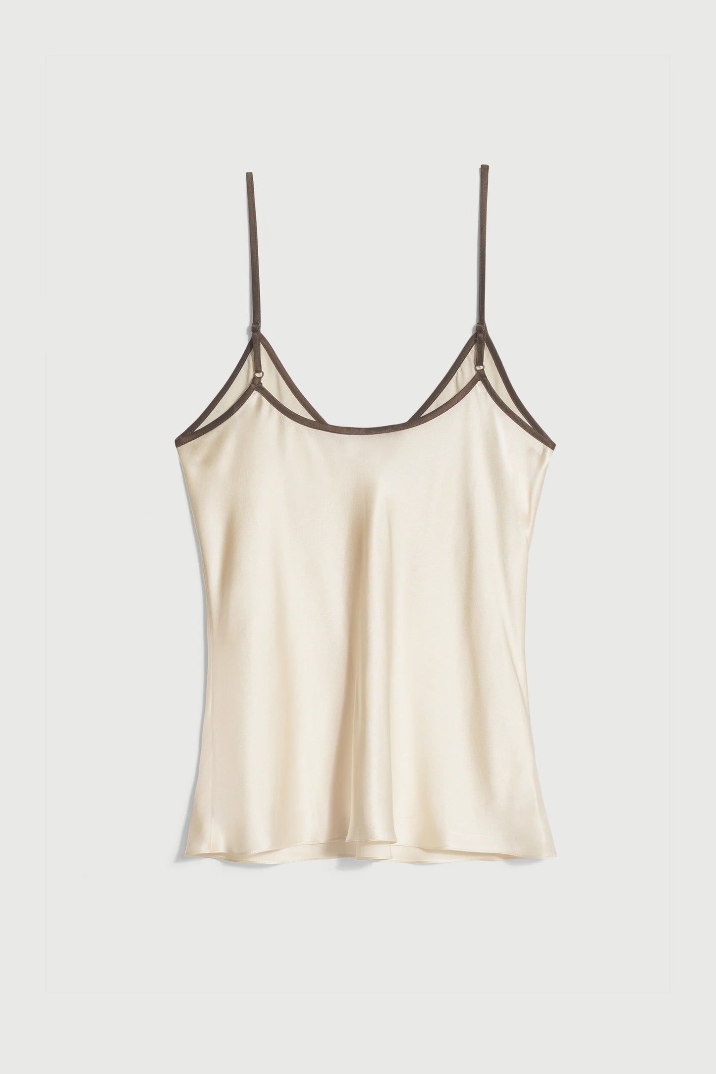 Silk Bias Cami in Cream