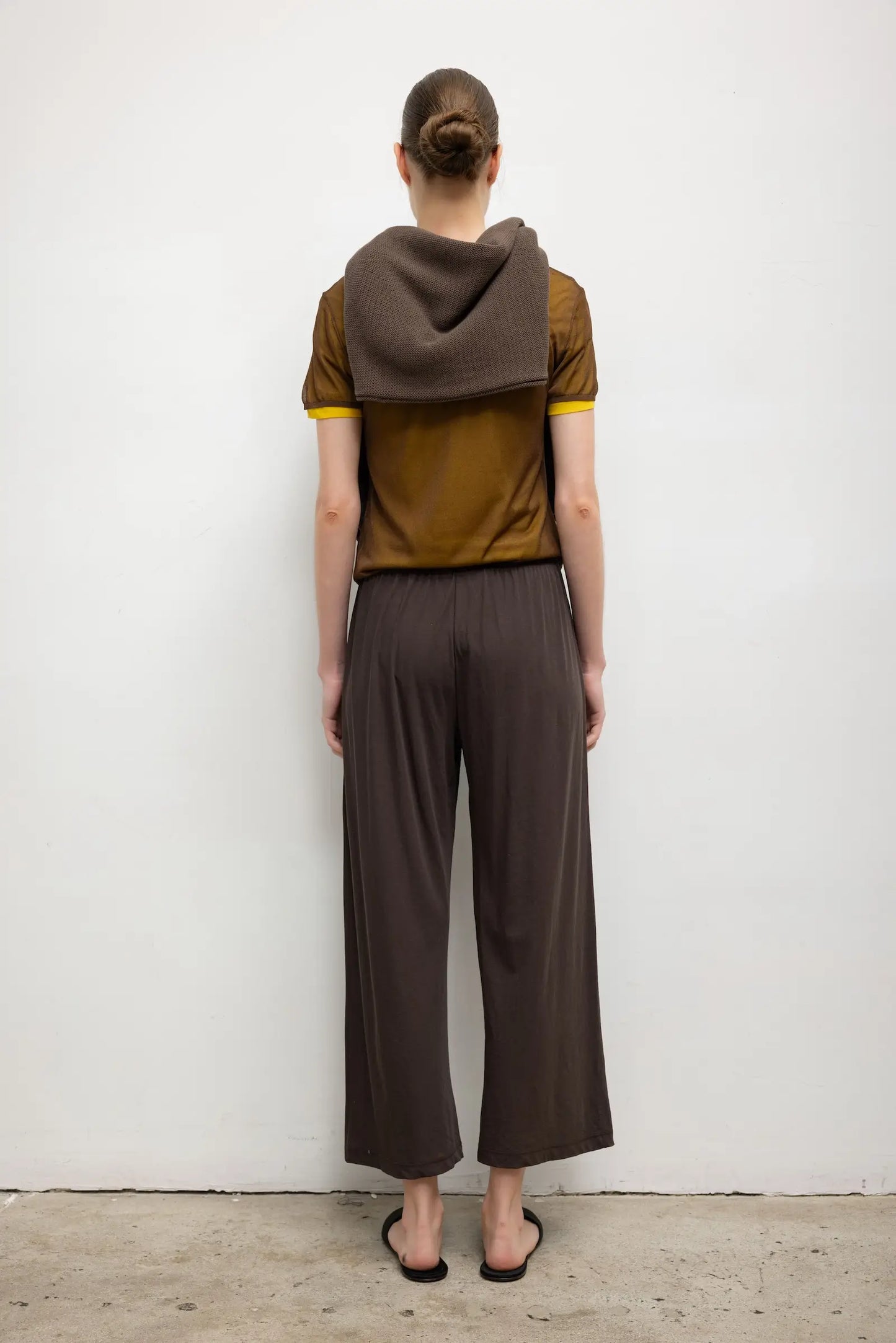Milo Crop Pant in Hickory