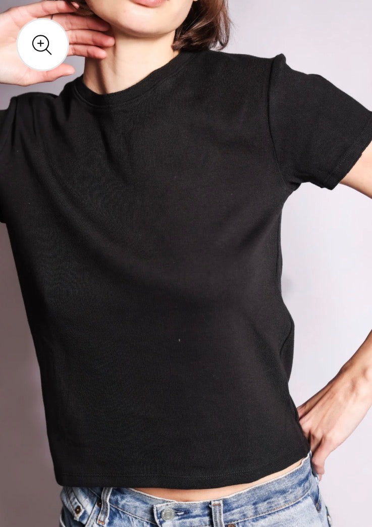 Baby Tee in Black