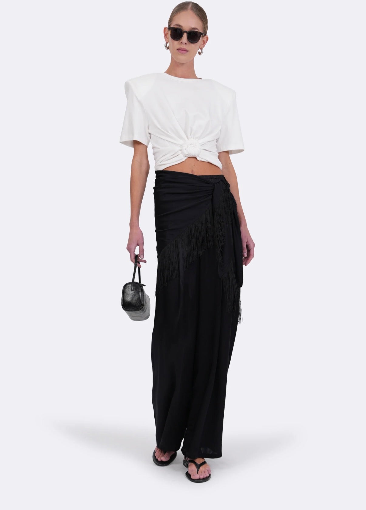 Silk Pants in Black