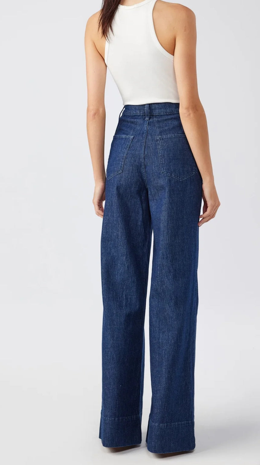 Ms. Onassis V-High Rise Wide Leg