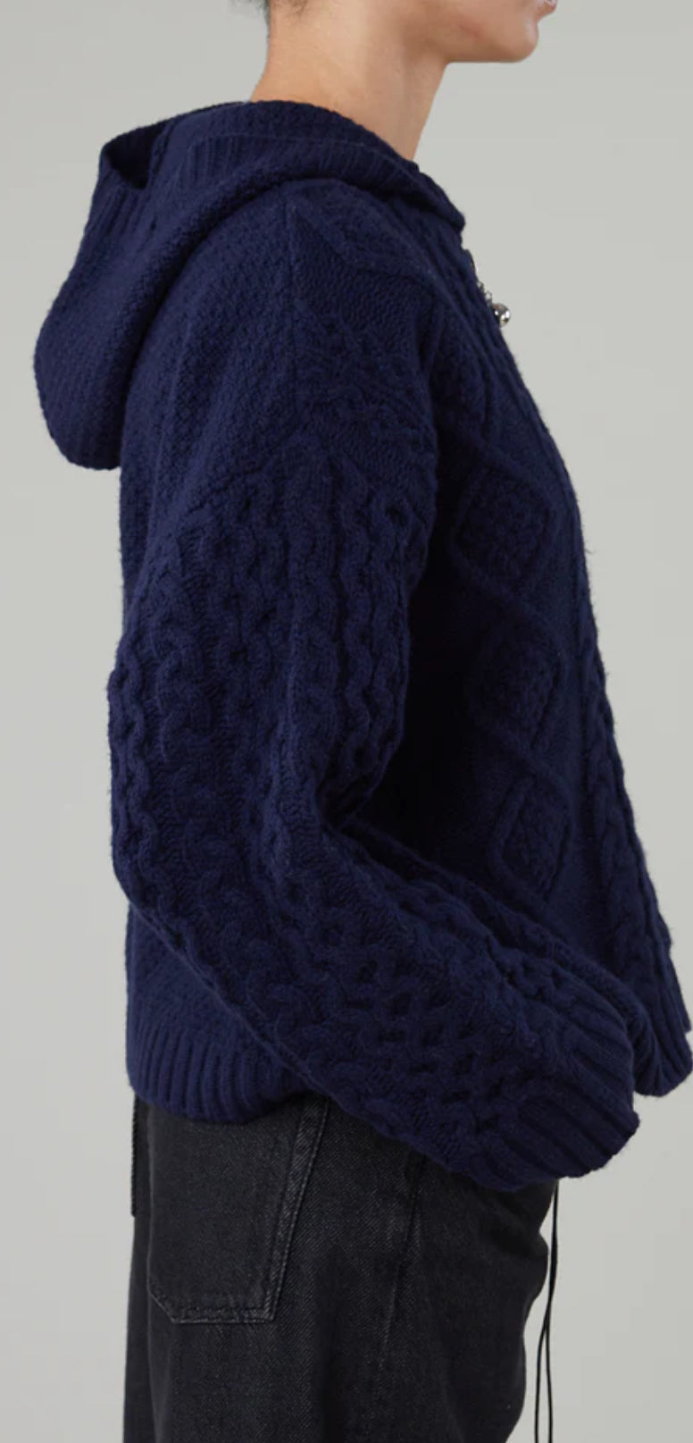 Dakota Zip Sweater in Navy