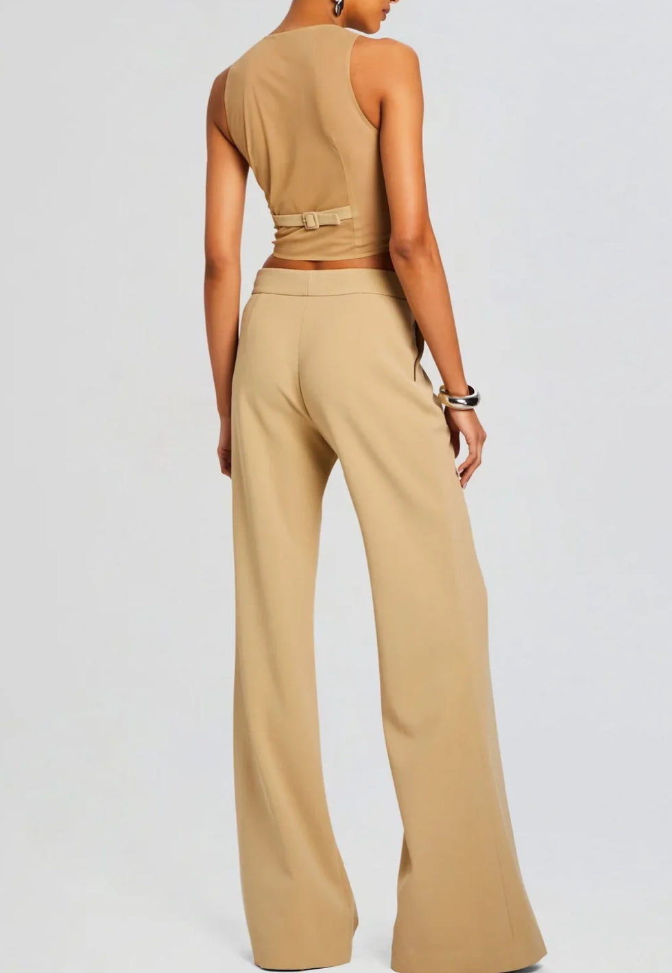 Pin Tuck Palazzo Pants