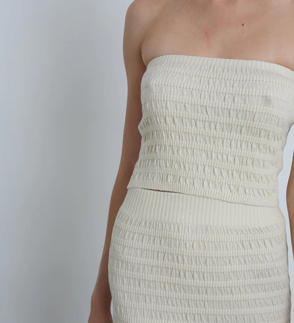 Tilly Tube Top in Ivory