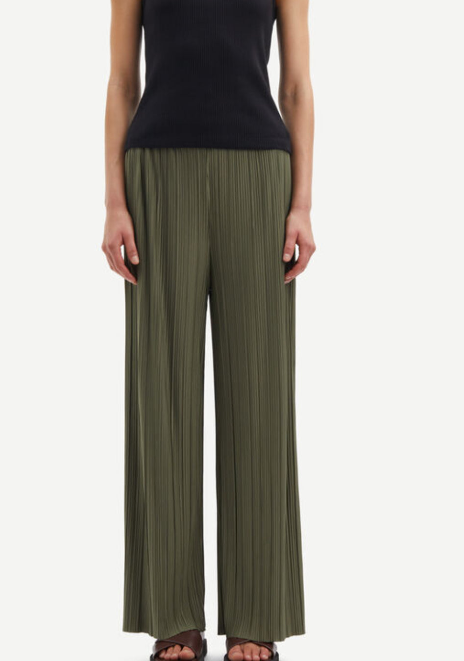 Uma Trousers 10167 in Dusty Olive