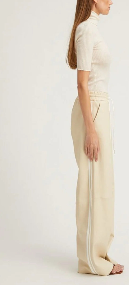 Baggy Athletic Sweatpants in Alabaster