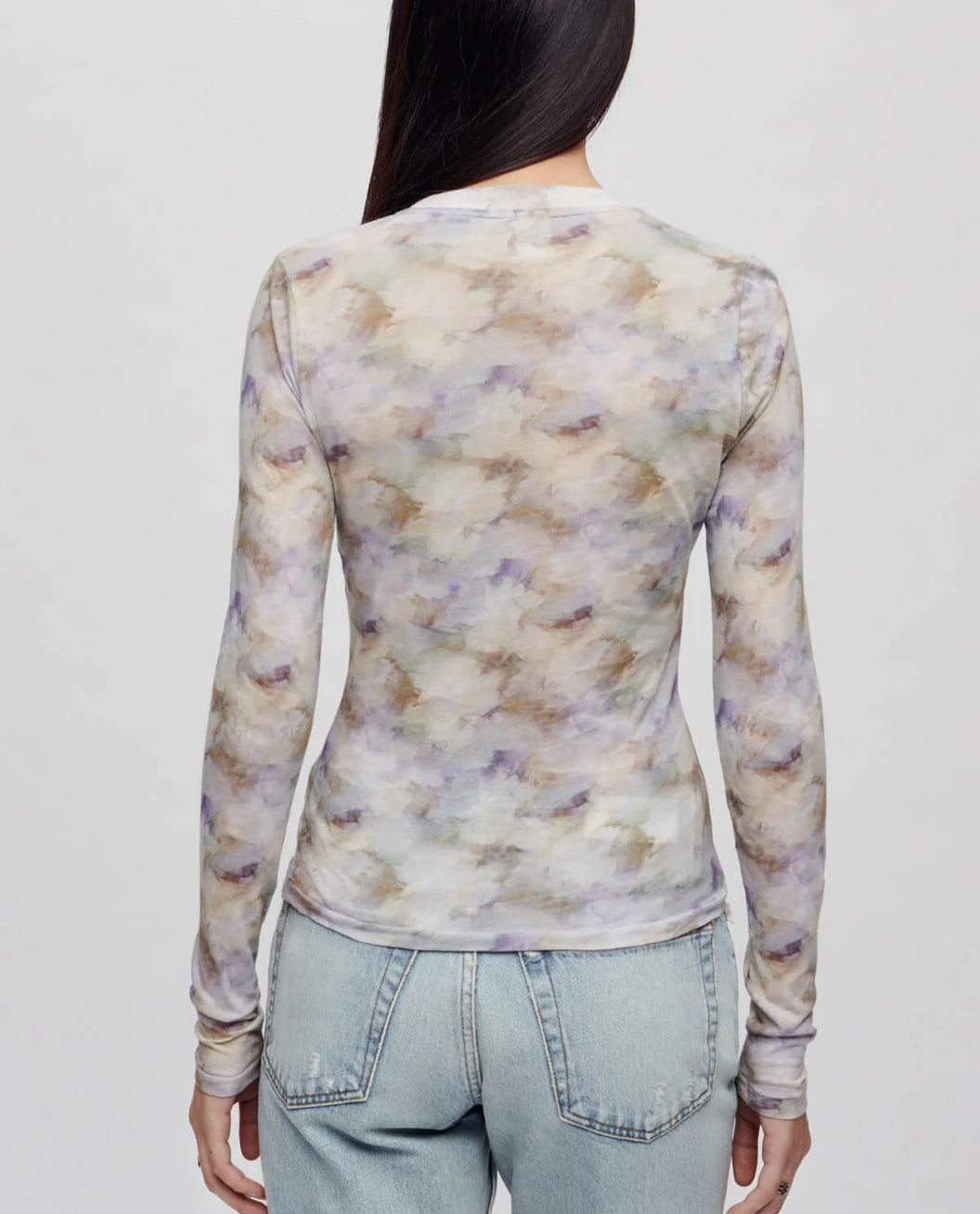 Sheer Long Sleeve Tee
