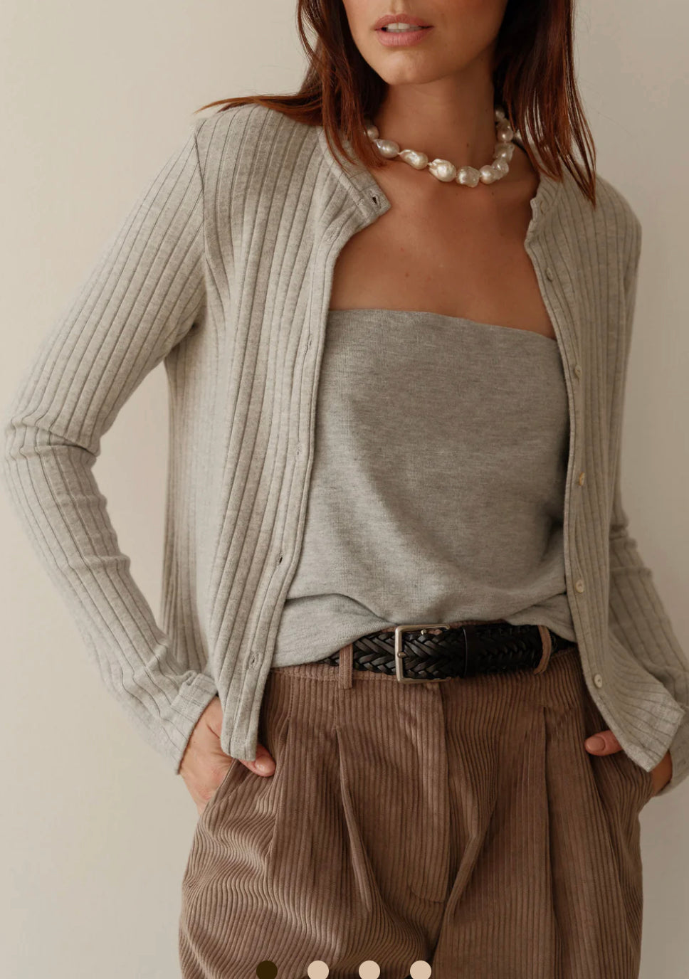 Sweater Rib Button Down