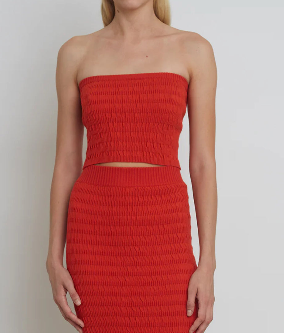 Tilly Tube Top in Tomato