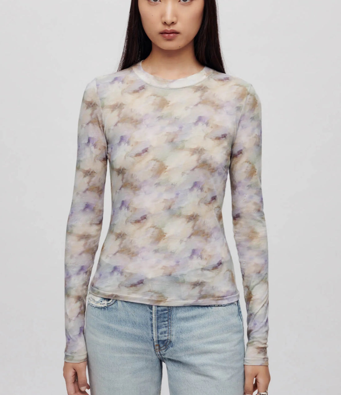 Sheer Long Sleeve Tee