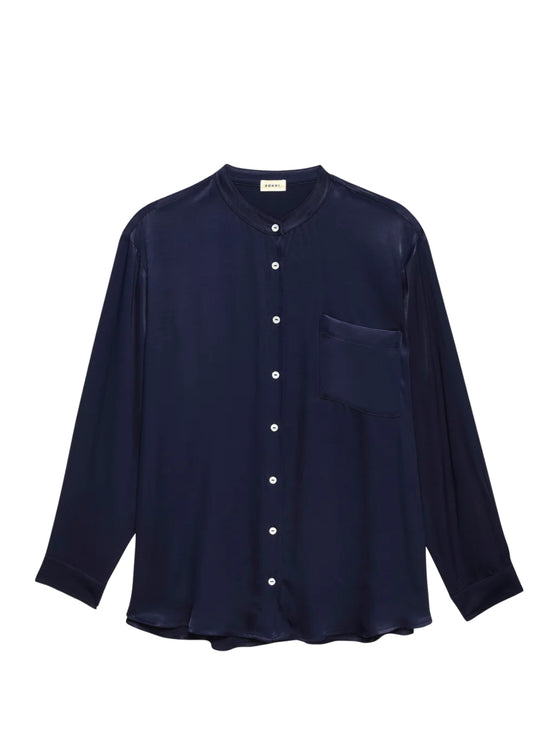 Satiny Mandarin Shirt