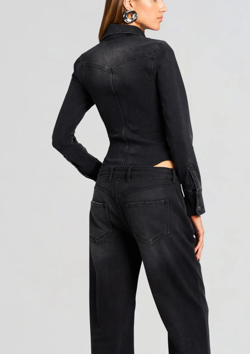 Helena Denim Bodysuit