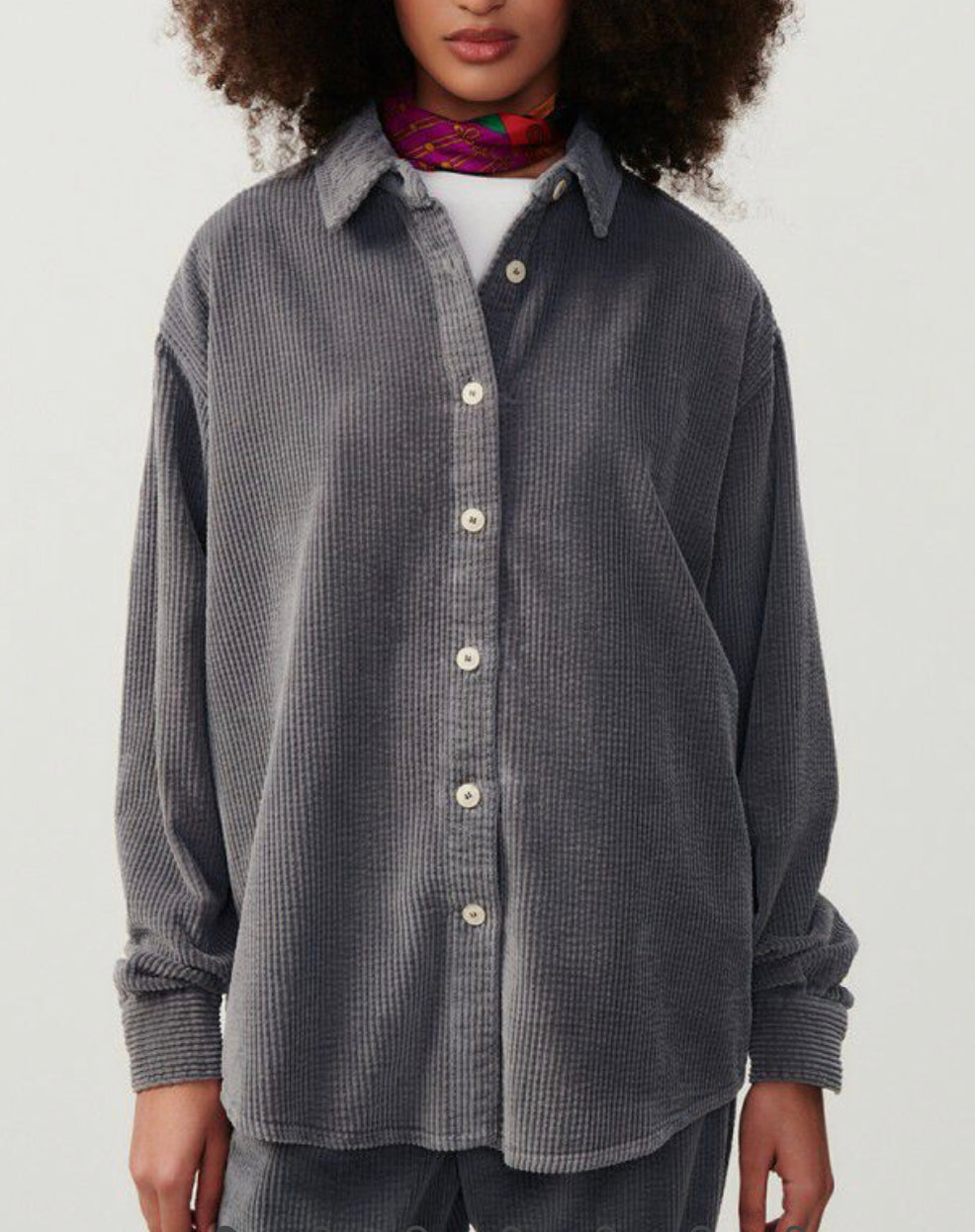 Women Shirt Padow in carbon vintage