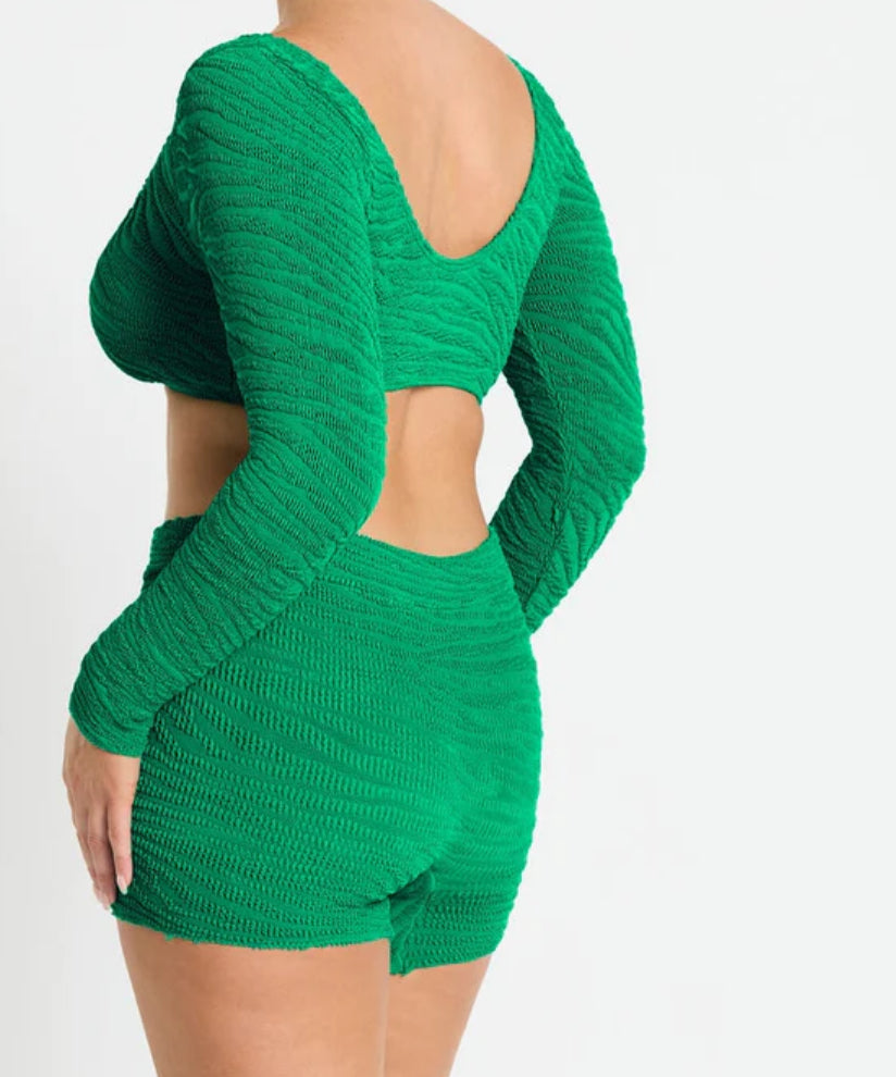 Sera Crop in Emerald Tiger