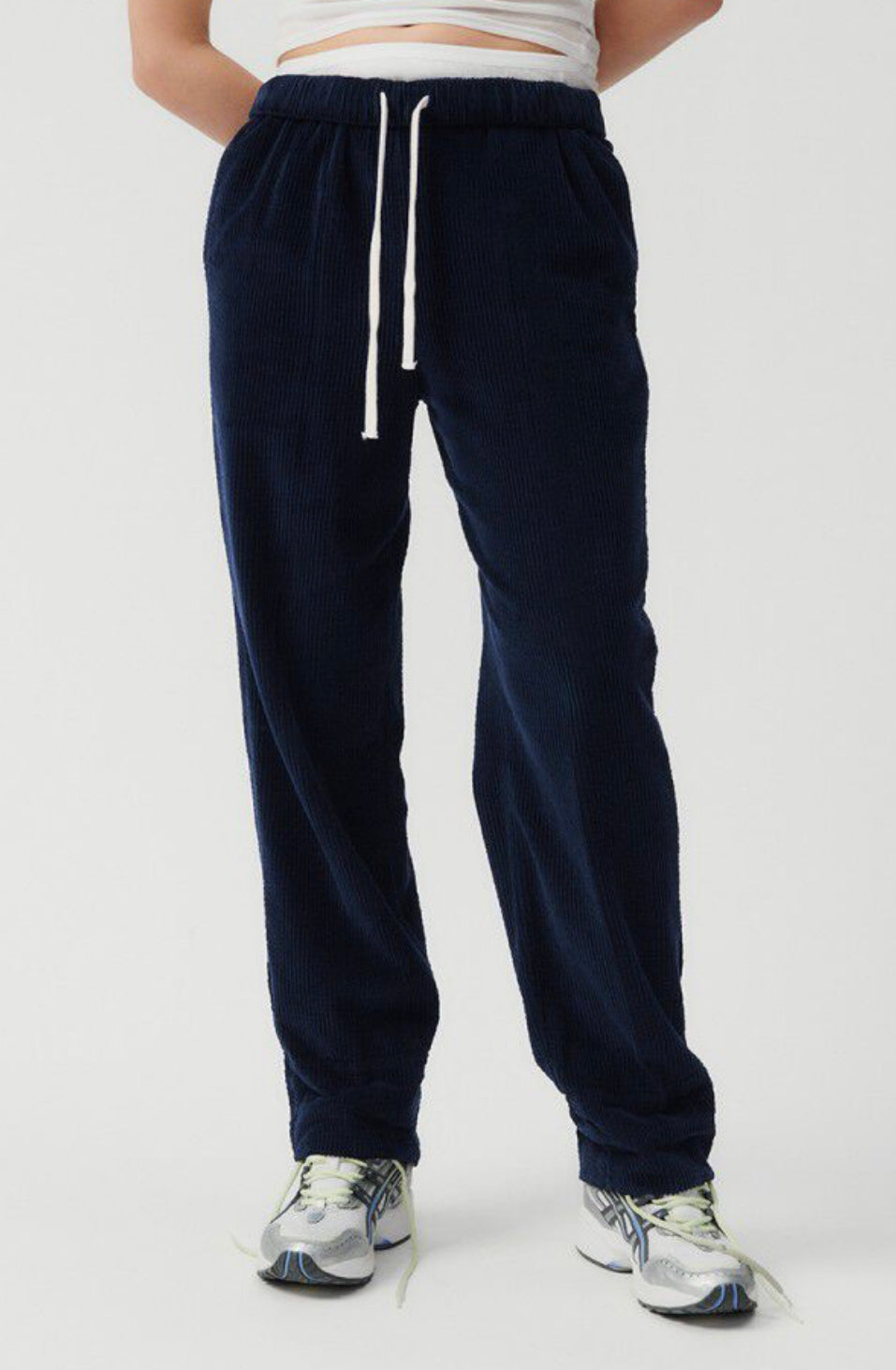 Women Trousers Padow in Navy