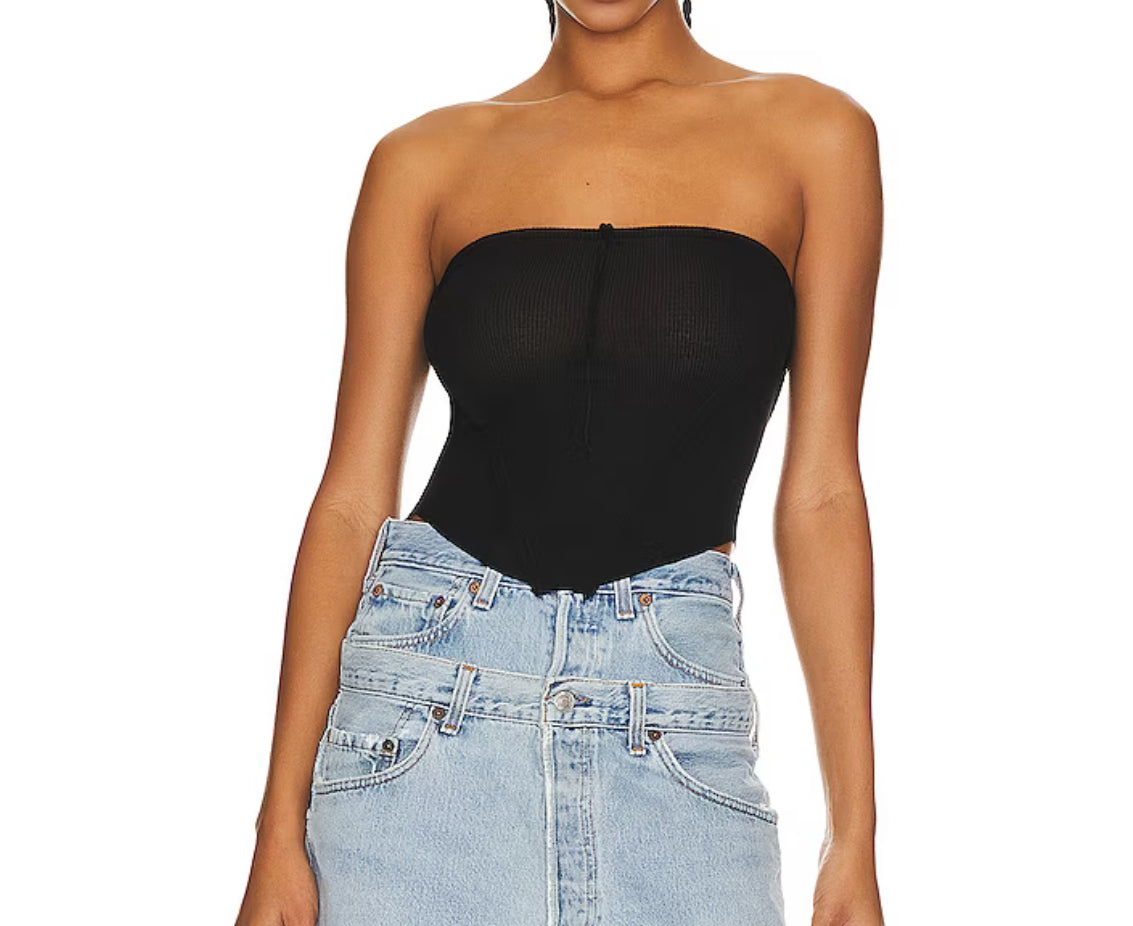 V Cut Tube Top