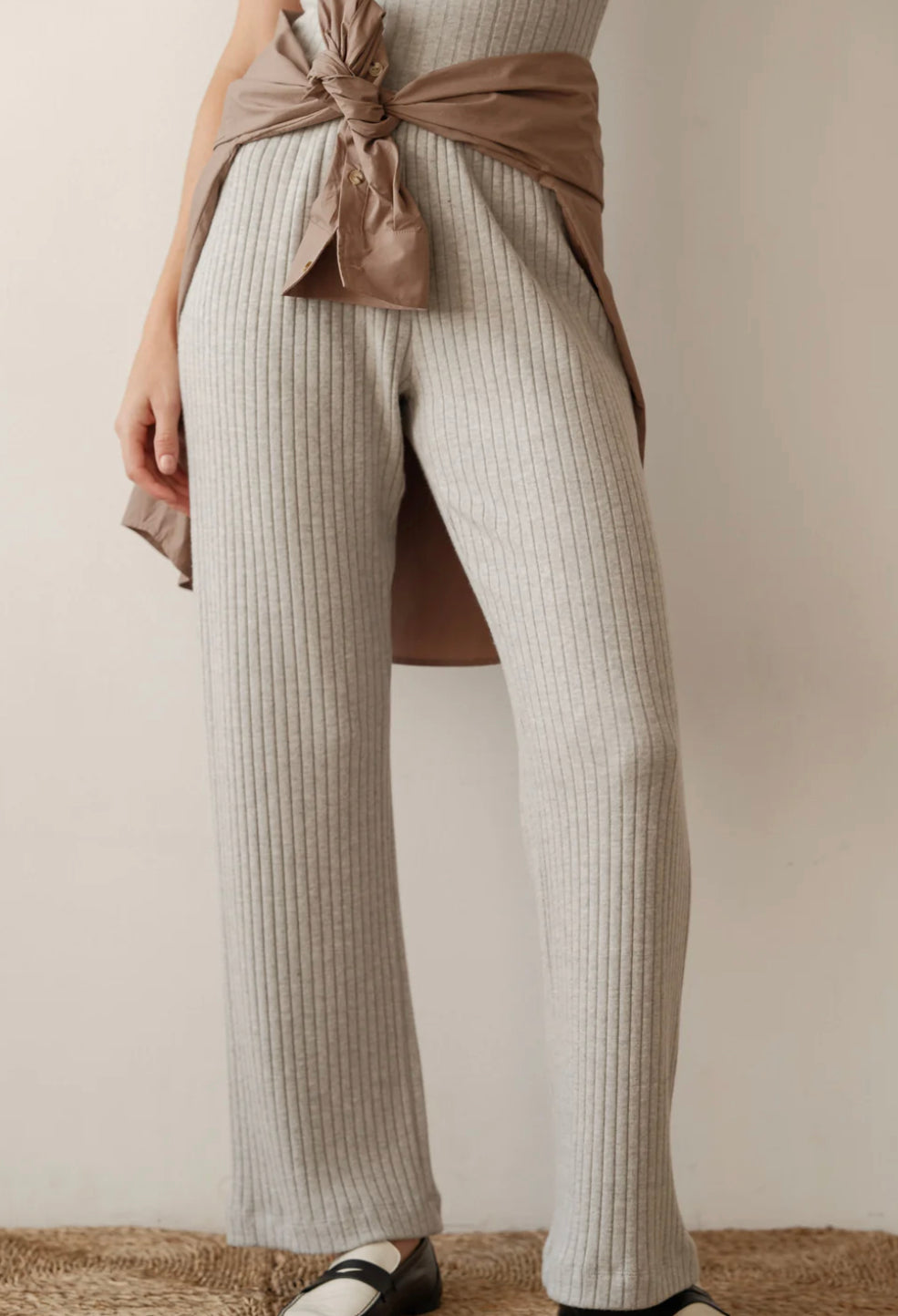 Sweater Rib Simple Pant