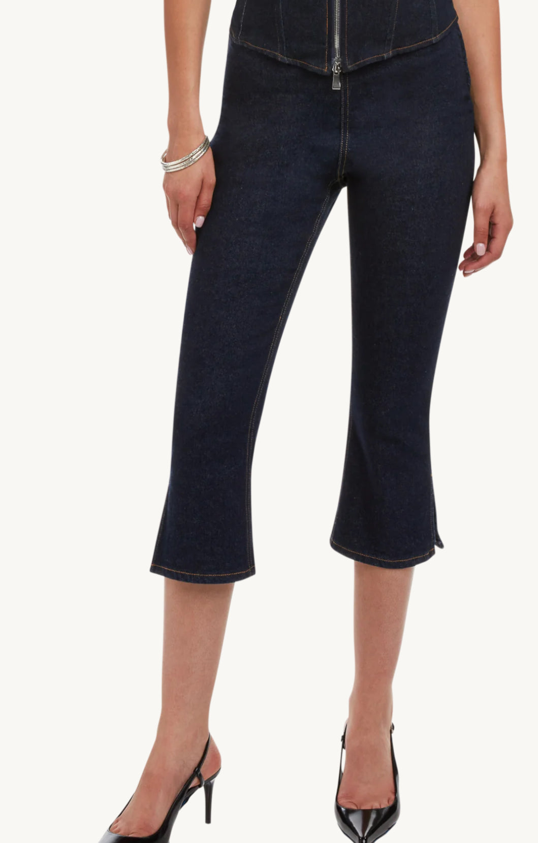 Split Hem Capri