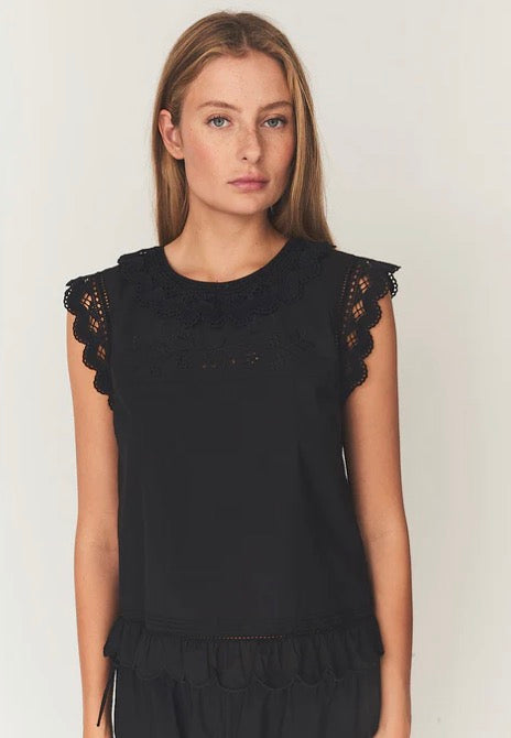 Kristen Cloth Top in Black