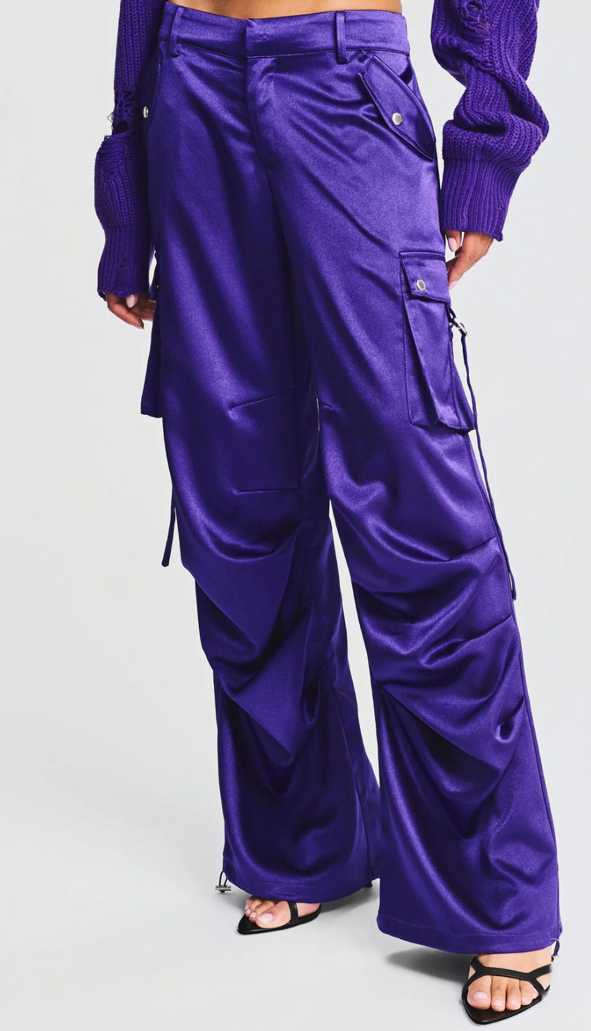 Lai Satin Cargo Pant