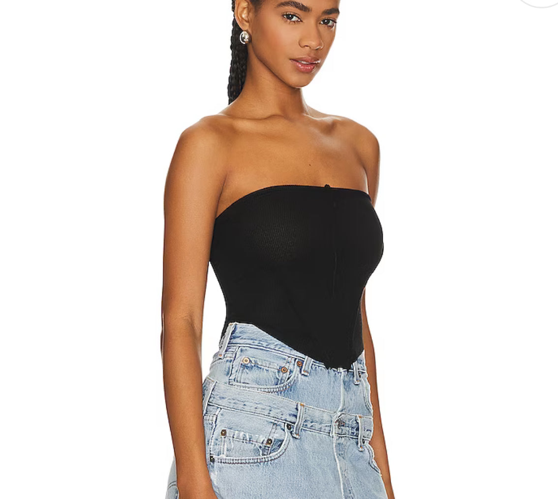 V Cut Tube Top