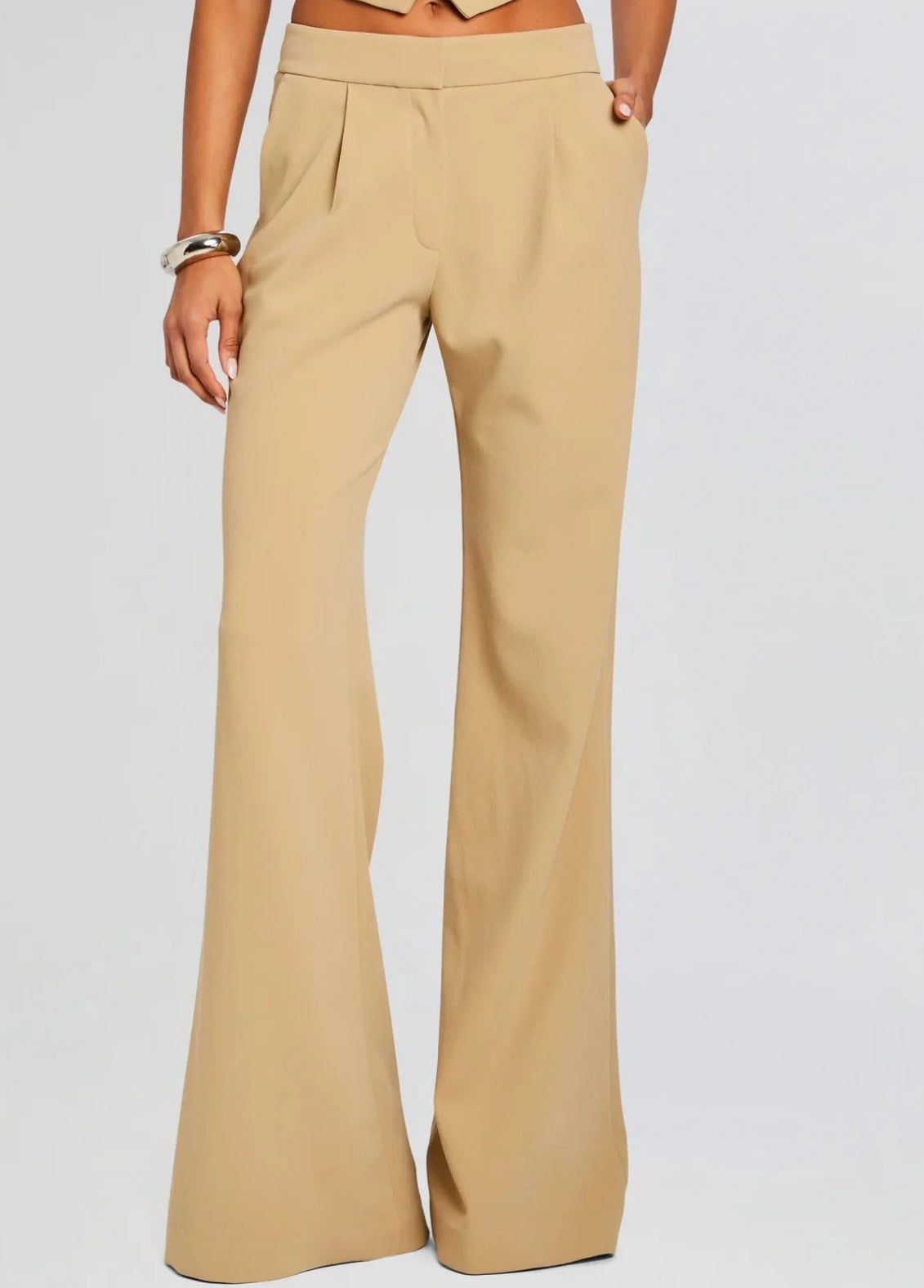Pin Tuck Palazzo Pants