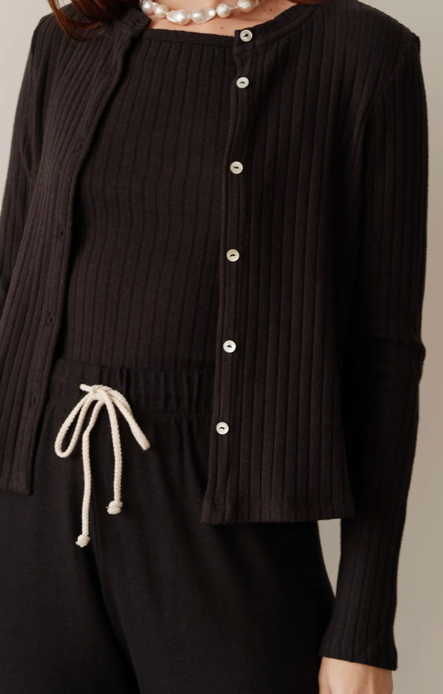 Sweater Rib Button Down