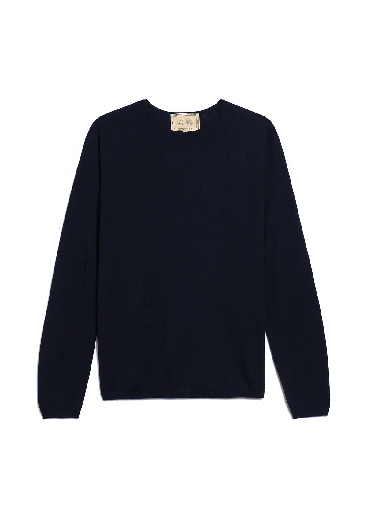 Maeve Superfine Cashmere Sweater in Navy