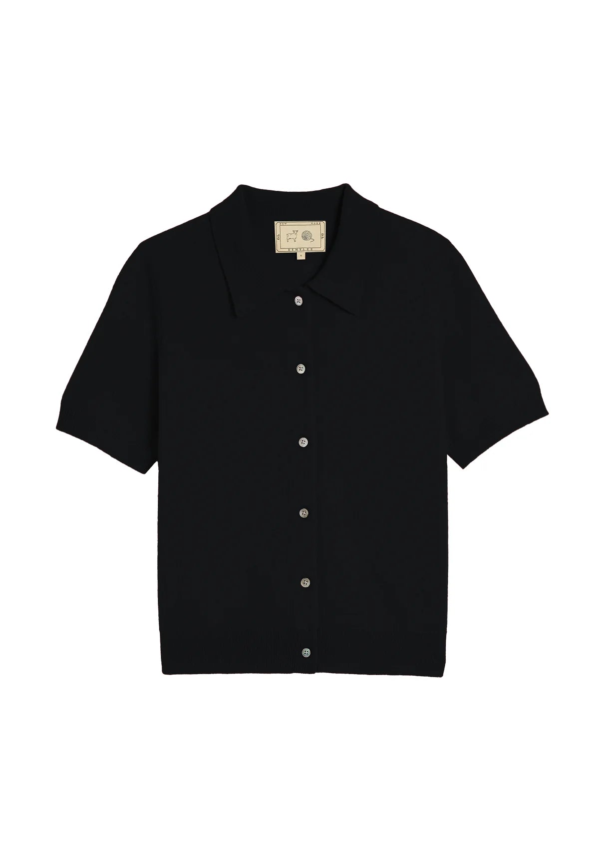 Leslie Cashmere Cardigan in Black