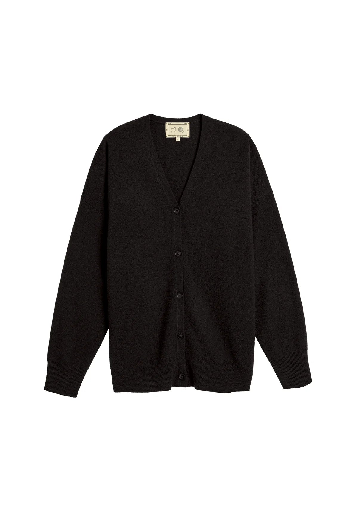 Jayla Cashmere Cardigan in Black