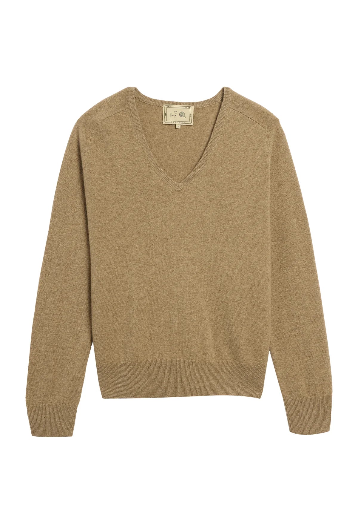 Erin Cashmere Sweater in Fawn
