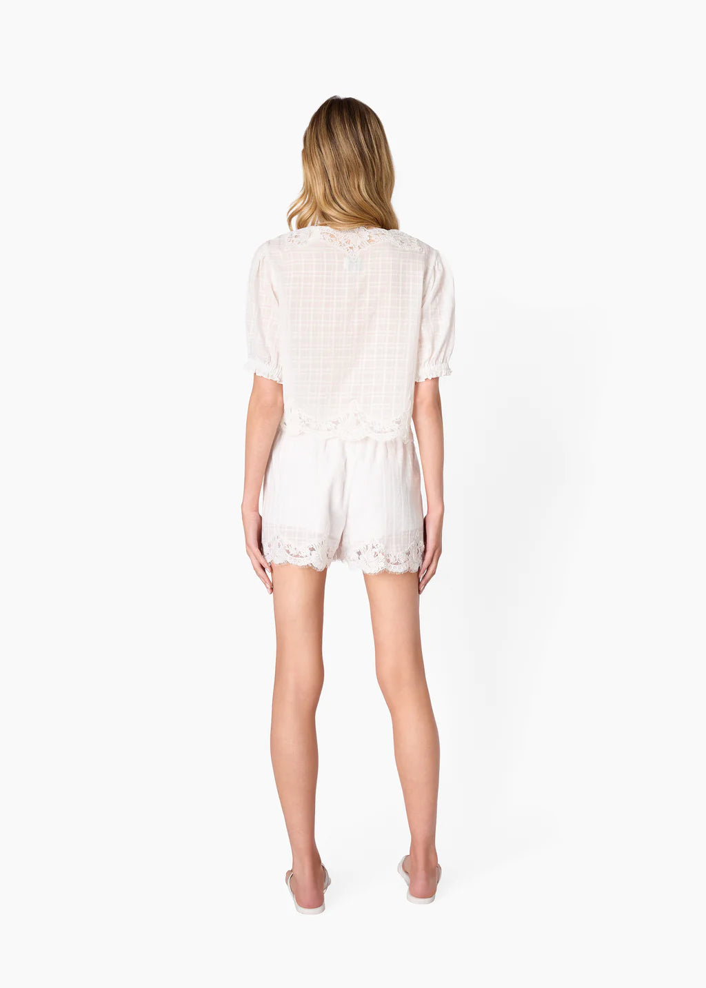 Anora Cotton Short in White