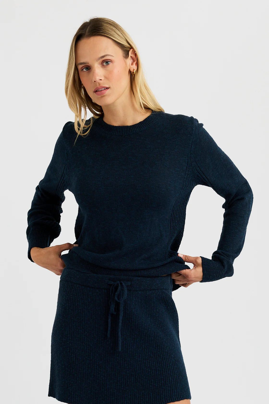 Club Crewneck in Navy