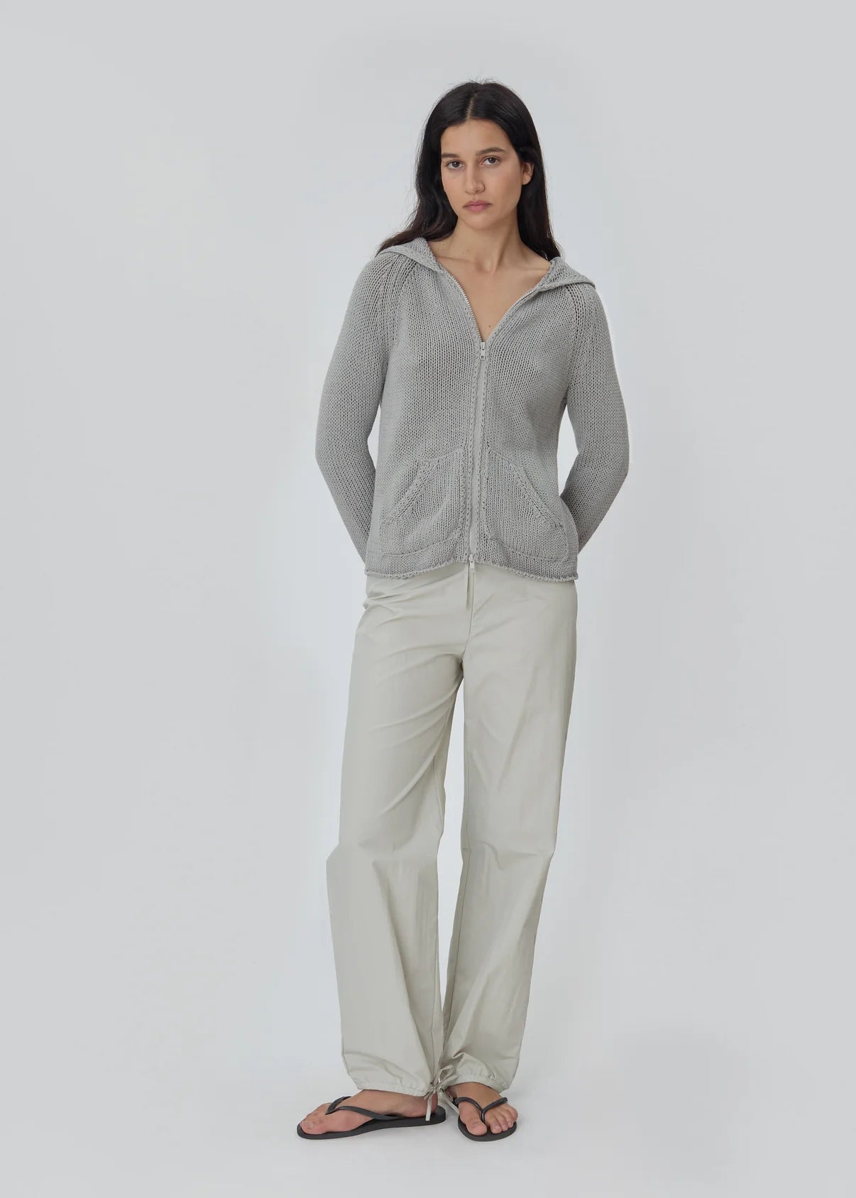 Bear Zip up in Grey