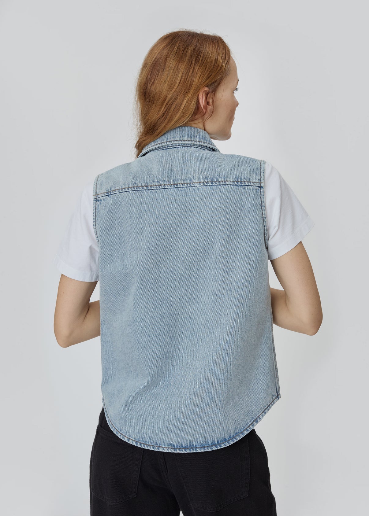 Emma Top in Vintage Blue