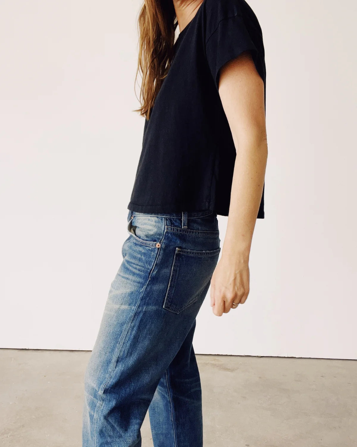 The Boxy Tee in Black