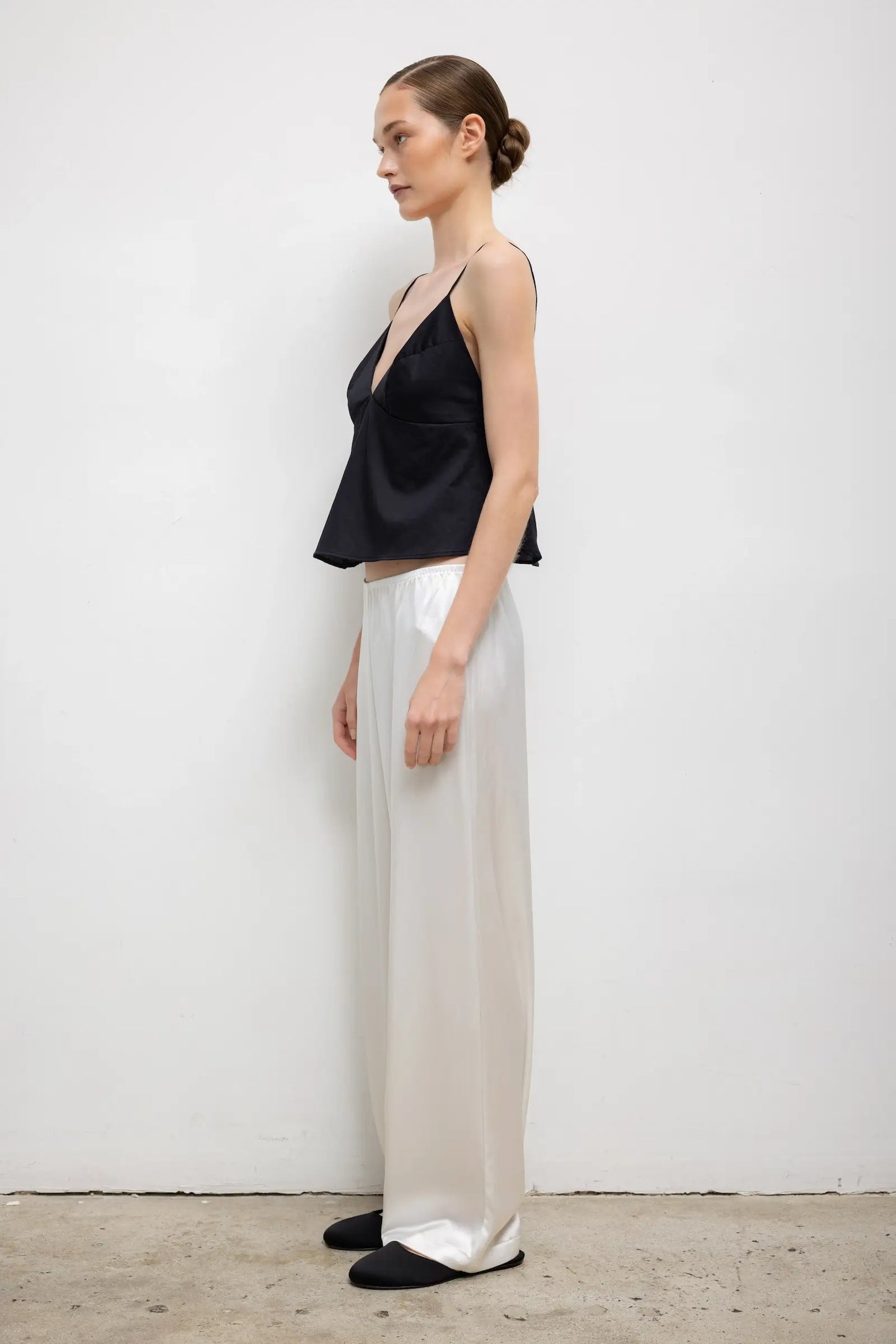 Barb Wide Leg Pant in Optic White
