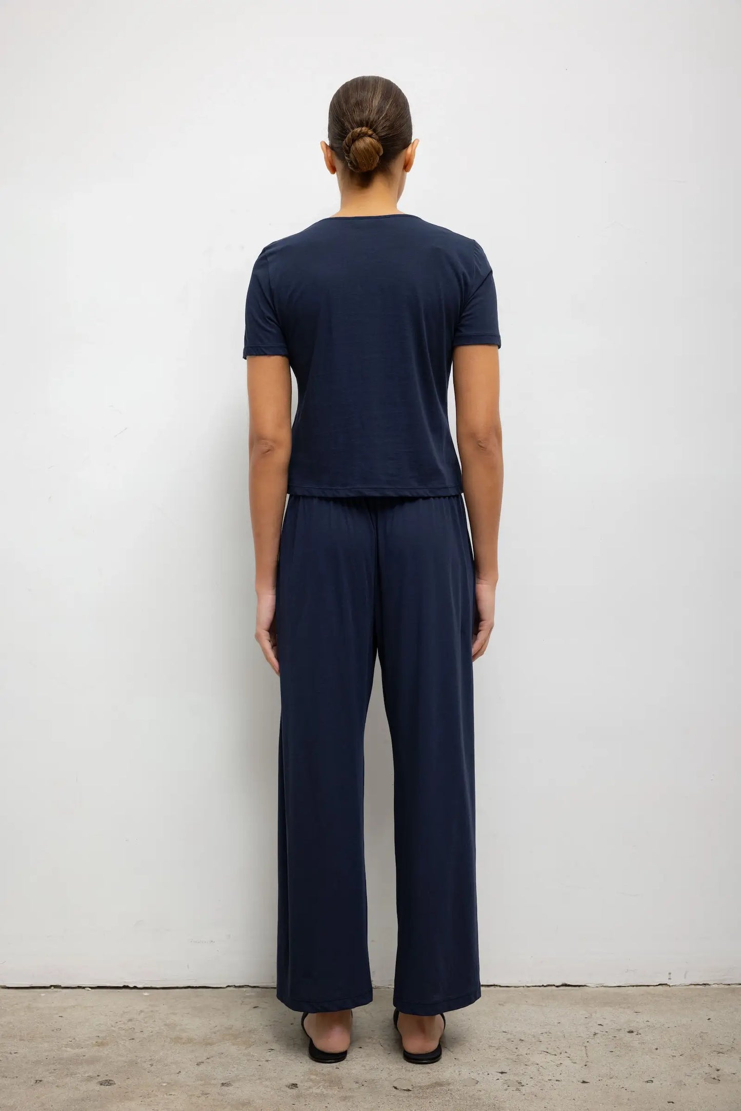 Milo Crop Tee in Midnight