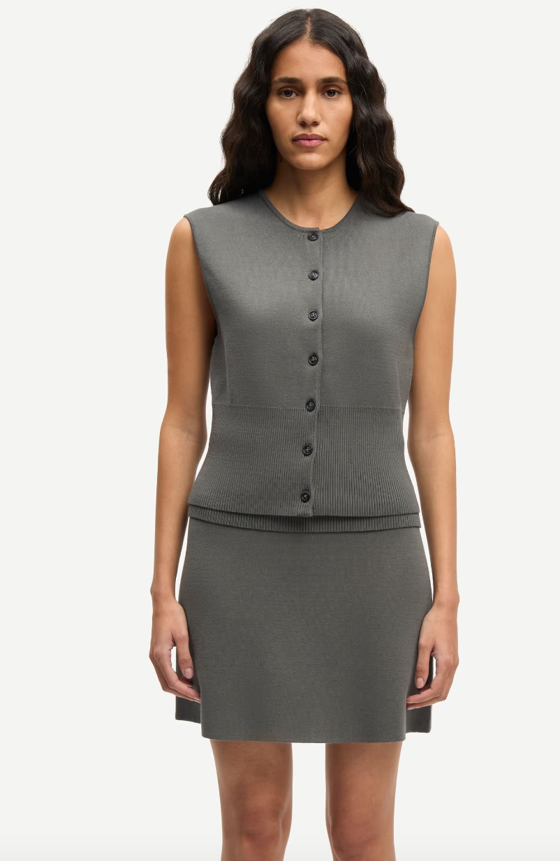 Saane Top 15825 in Gunmetal