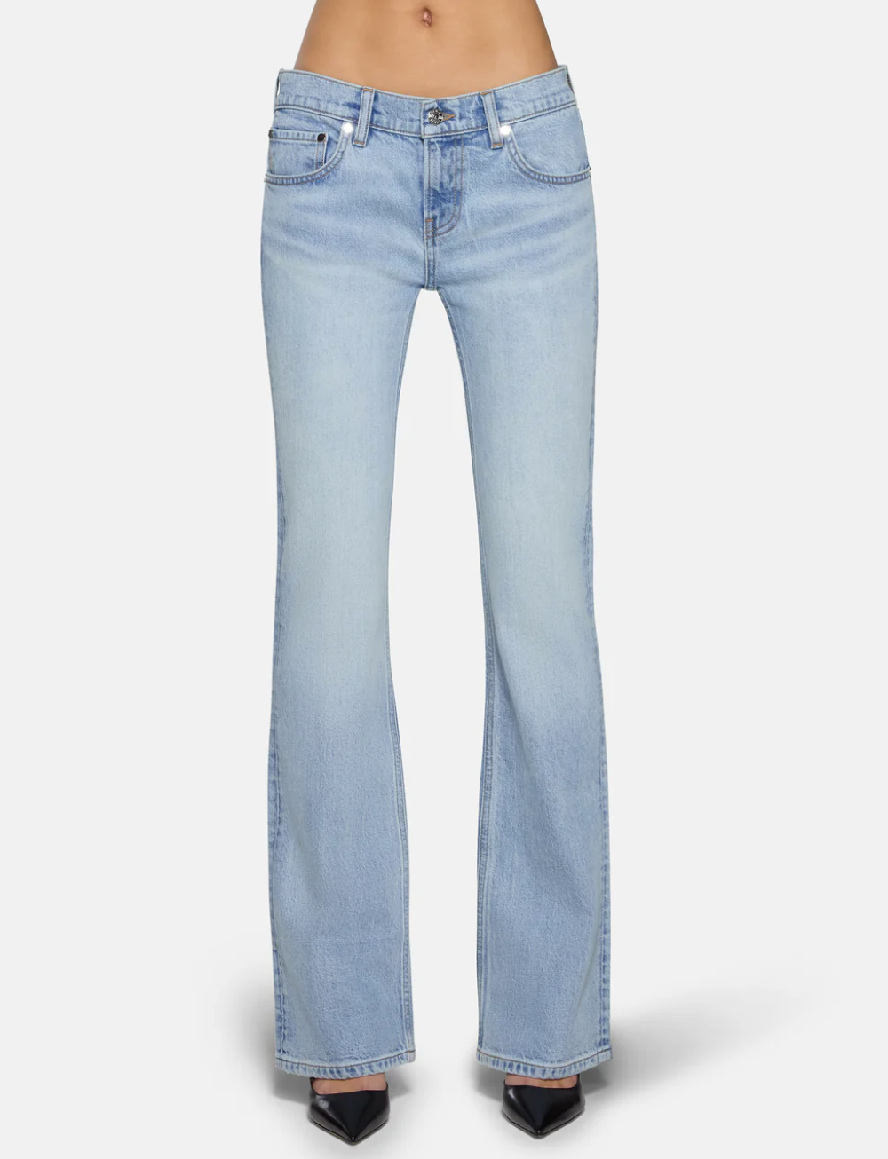 Maria Mid Rise Bootcut in Drift