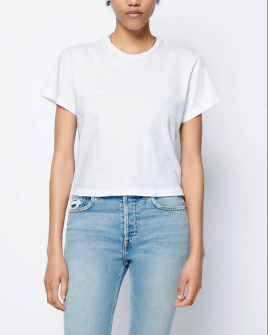 Re/Done 1950S Boxy Tee- optic white
