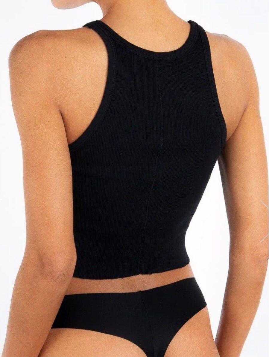 Cropped Rib Tank