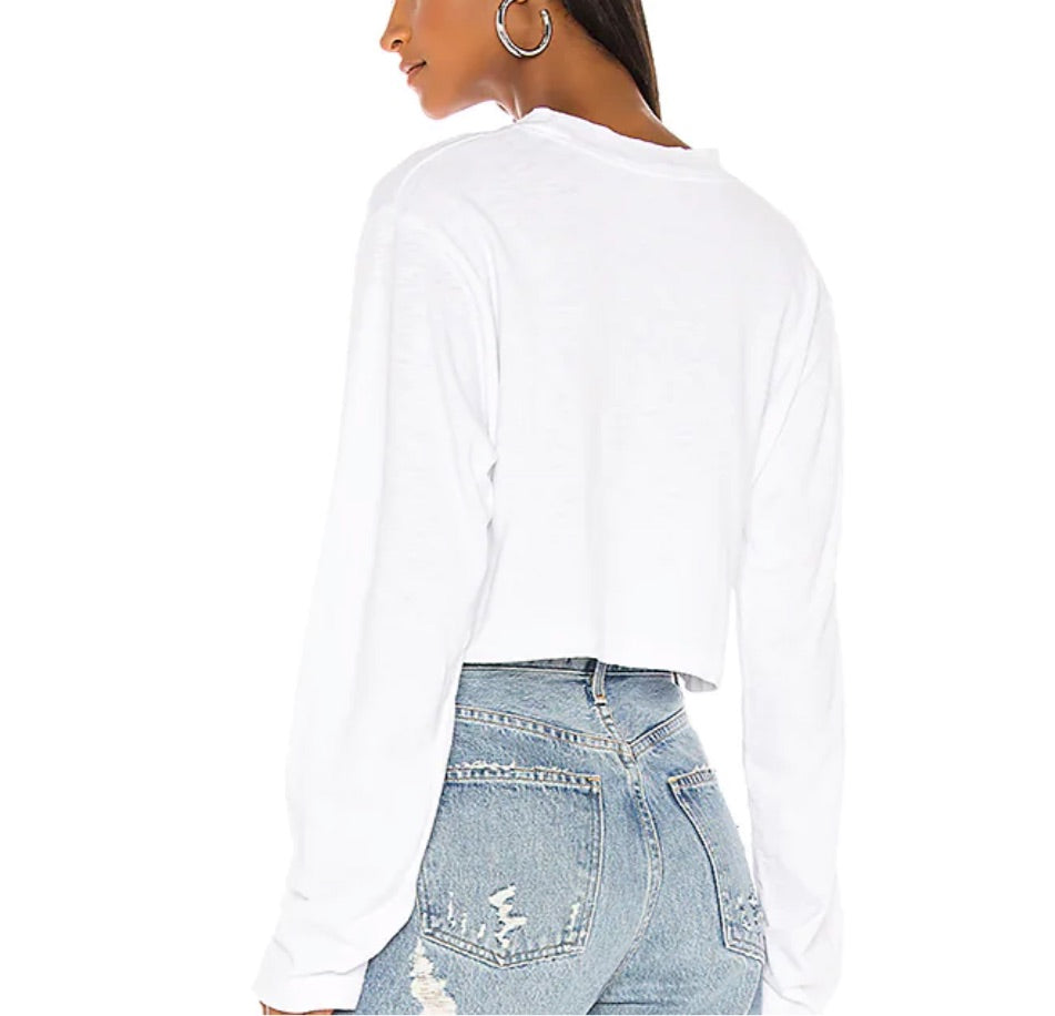 Tokyo Crop Ls in White