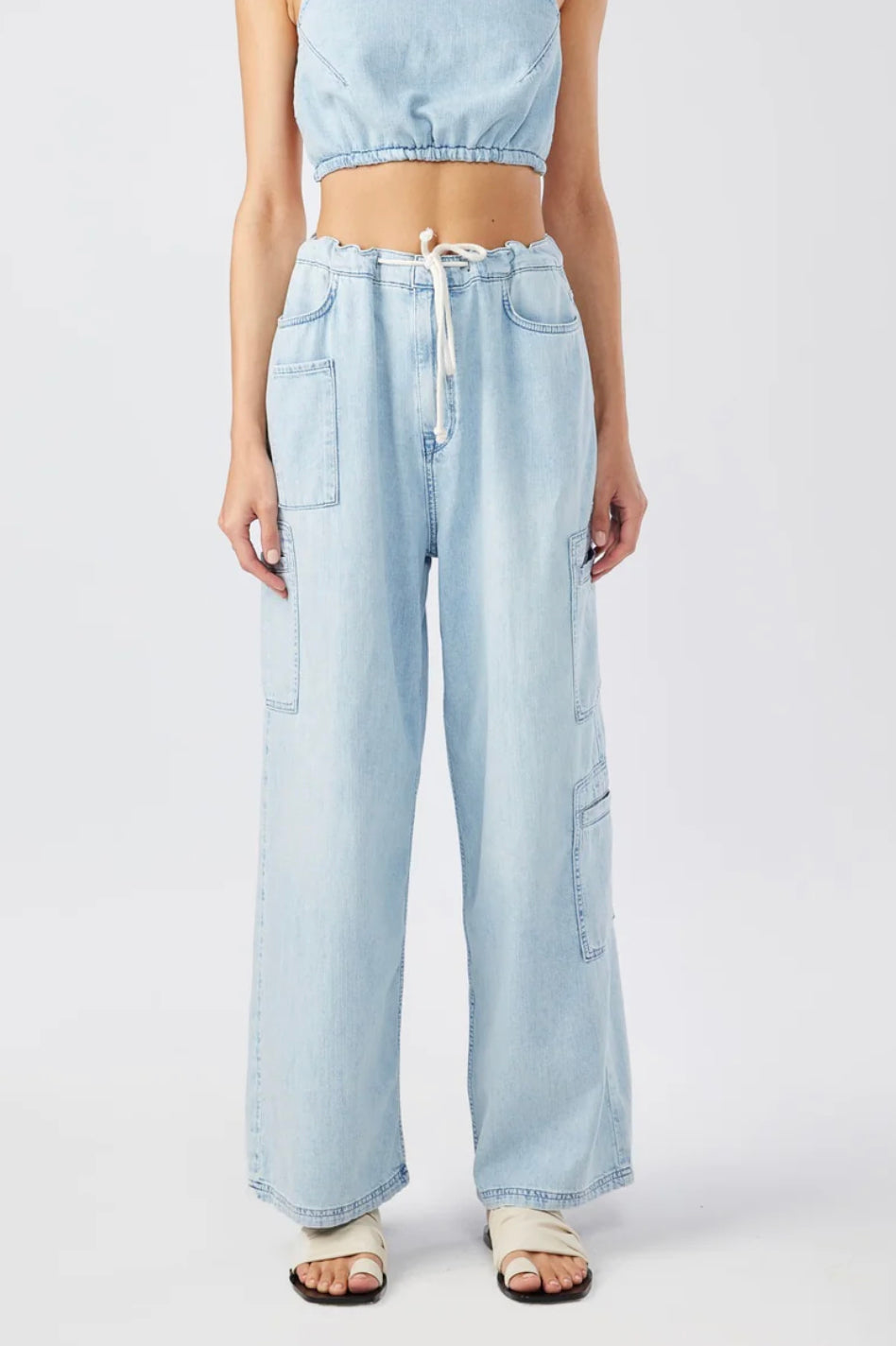 Ms Madge Drawstring Cargo Jean