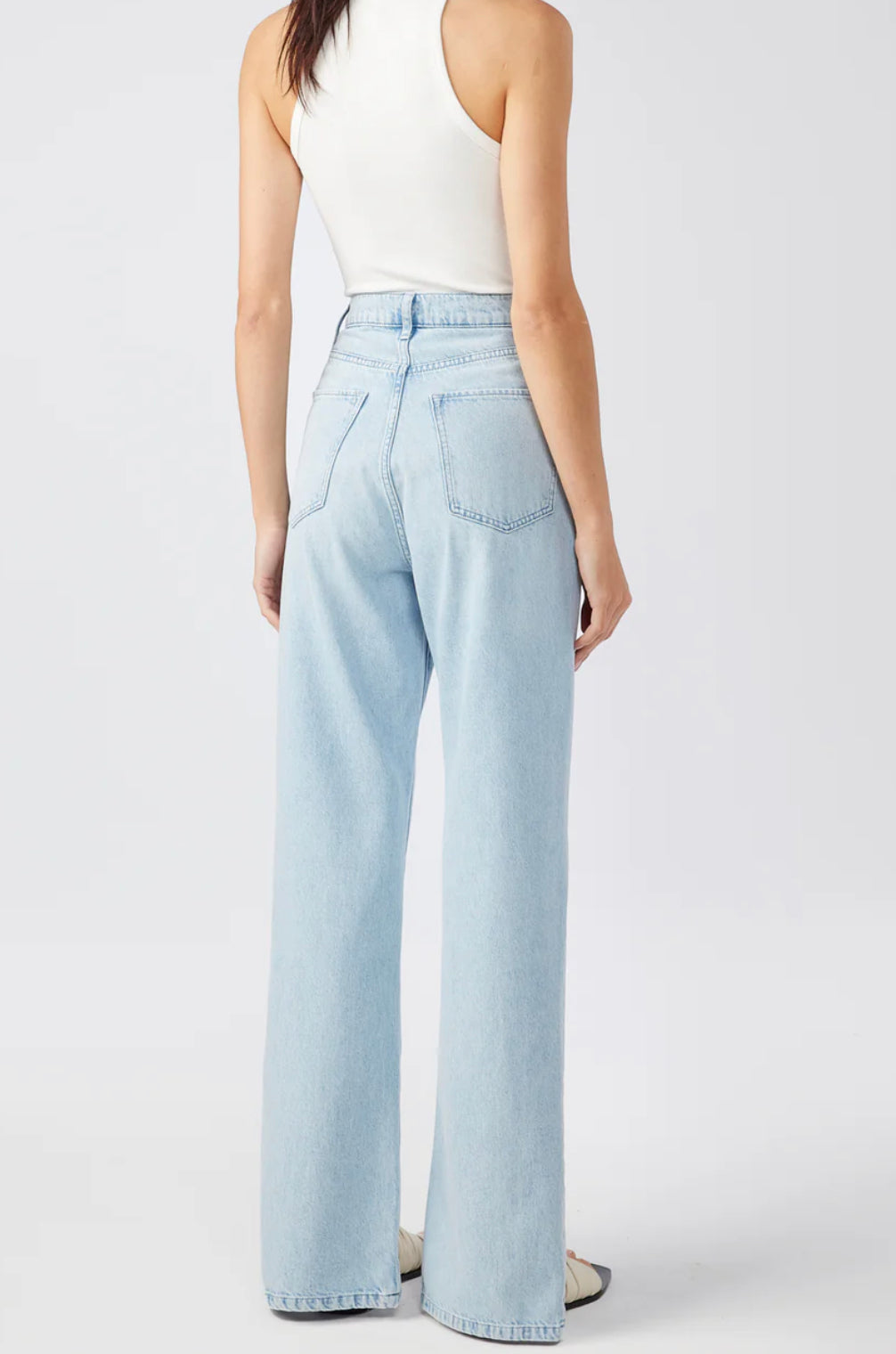 Ms. Hart Petal Hem High Rise Straight Leg Jean